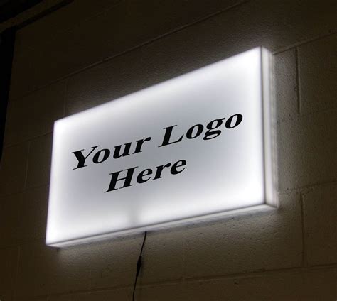 lighted light box signage